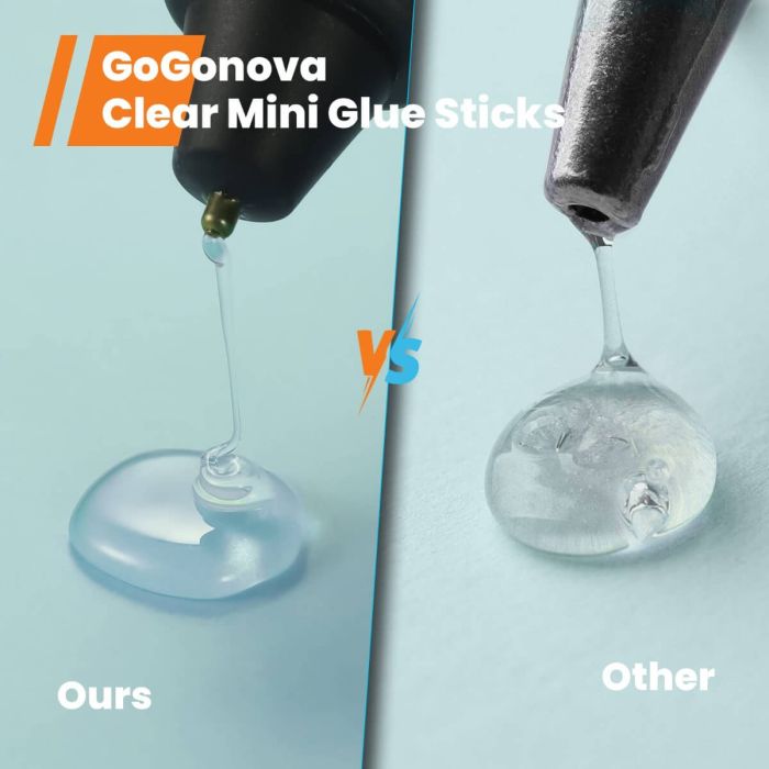 AiDot GoGonova 200 Pcs Clear Mini Glue Sticks 3