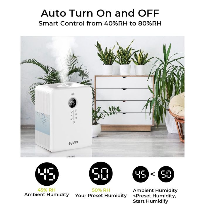 AiDot Syvio 6L Top Fill Air Humidifiers for Baby Whole House Quick Humidify up to 755 sq.ft 4