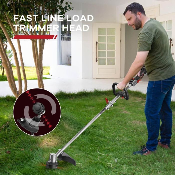 AiDot AiDot ENHULK 58V 16'' String Trimmer - Alu (No Battery), 3-Speed Setting, Brushless Trimmer with EZ-HMI LED Control Panel 6