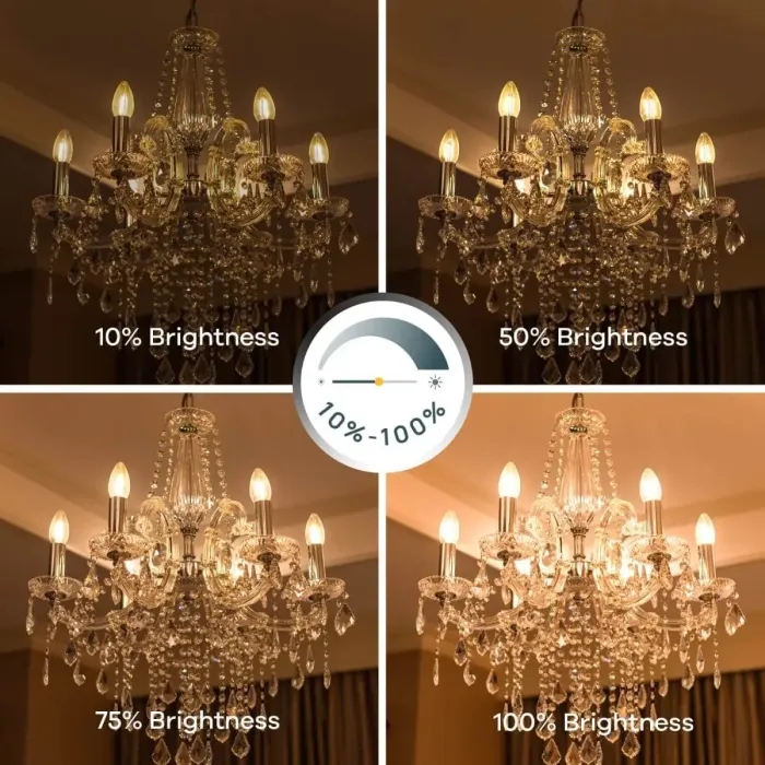 thumbnail image 2 of RAB B11-5-E12-927-F-C 5W LED Vintage Bulb – Candelabra Base 2700K – Replaces 60W 2 of 3