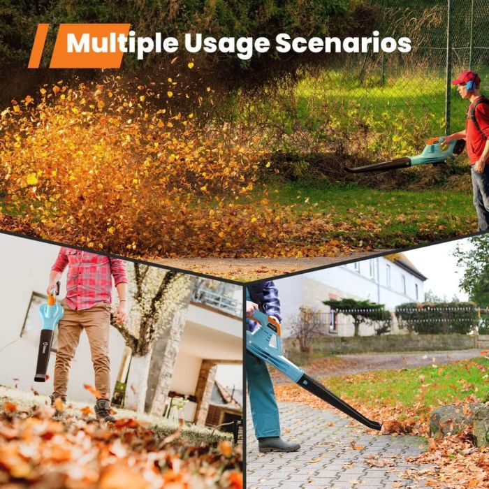 AiDot GoGonova 20V Cordless Leaf Blower with 330 CFM Power, Battery and Charger Included 6