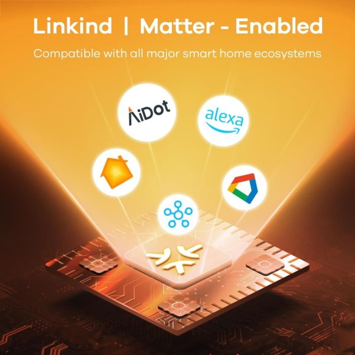 Linkind Matter Smart Light Bulbs ST19 800lm - 4 Pack 2