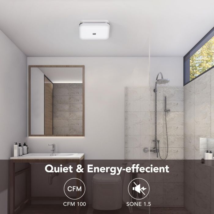 OREiN Bathroom Exhaust Fan with Light 13
