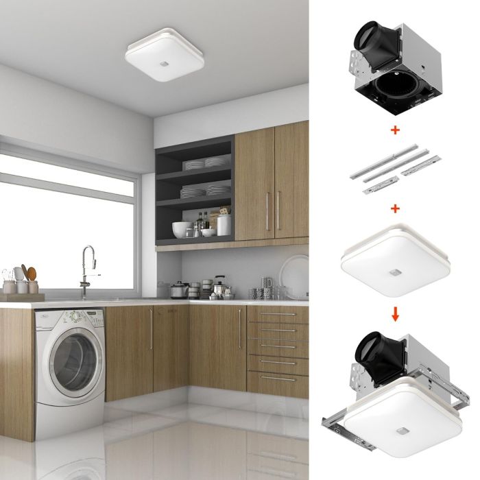 OREiN Bathroom Exhaust Fan with Light 14