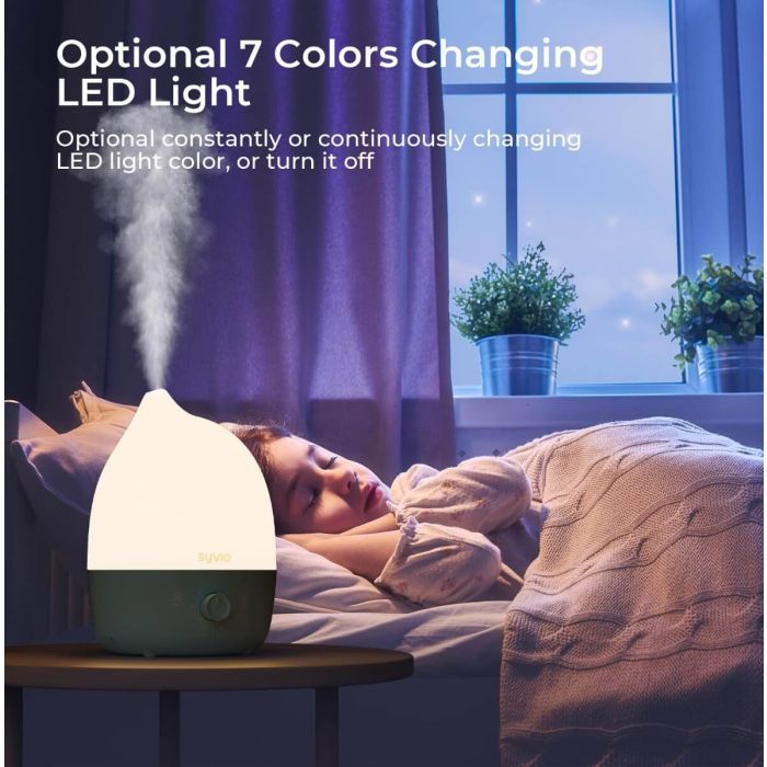 AiDot Syvio 3-in-1 Cool and Warm Mist Humidifiers for Baby 4