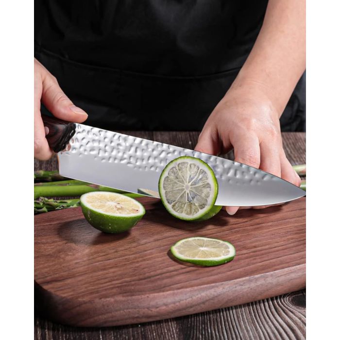 AiDot Syvio Kitchen Knife Set 3 PCS-8" Chef’s Knife &7" Santoku Knife&5" Paring Knife with Gift Box 5