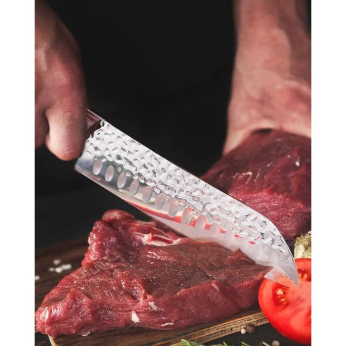 AiDot Syvio Kitchen Knife Set 3 PCS-8" Chef’s Knife &7" Santoku Knife&5" Paring Knife with Gift Box 6