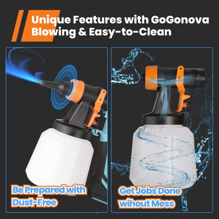 AiDot GoGonova 1400ml Large Container Electric Spray Gun 6