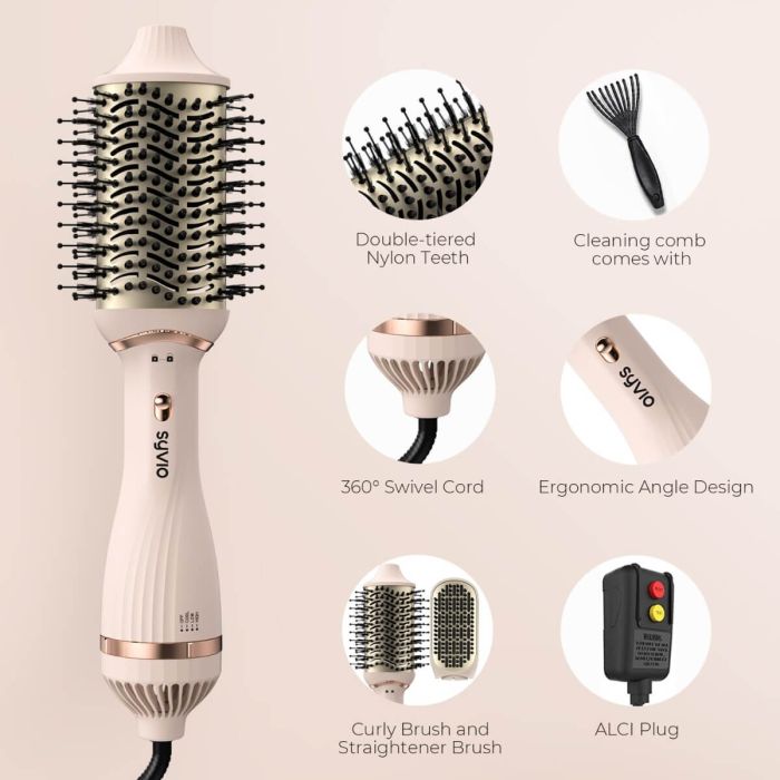 AiDot Syvio 4-in-1 Professional One Step Hair Dryer & Volumizer for Styling 2