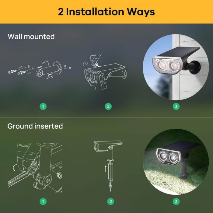 Linkind Outdoor Solar Spot Lights, Waterproof, Christmas Lights, Yard, Landscape and Walkway 5