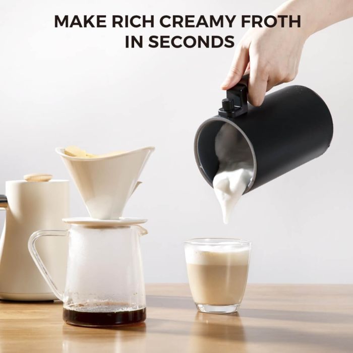 AiDot Syvio 4-in-1 Detachable Milk Steamer with Touch Screen 6