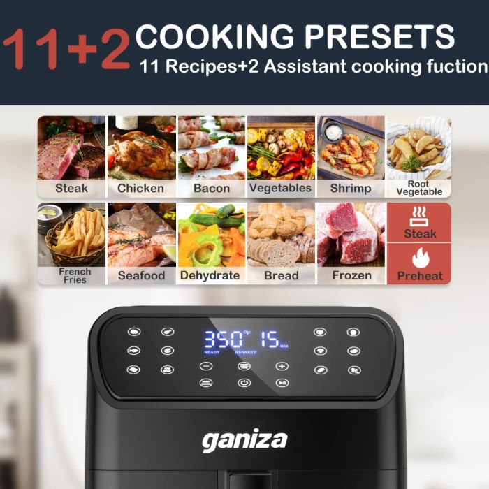 AiDot ganiza 6-Quart Oilless Air Fryer with Visible Cooking Window 3