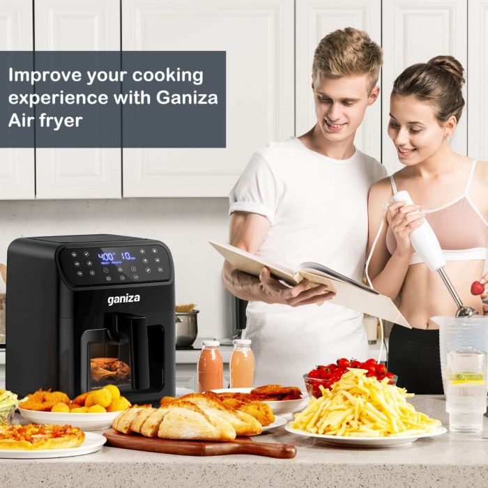 AiDot ganiza 6-Quart Oilless Air Fryer with Visible Cooking Window 6