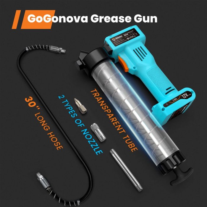 AiDot GoGonova 12V Battery Powered Grease Gun 3