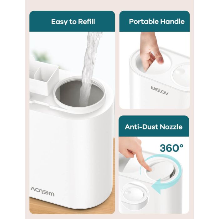 AiDot WELOV H500 Pro (WIFI) /H500D BoostMist Cool Mist Humidifier for Large Room 8