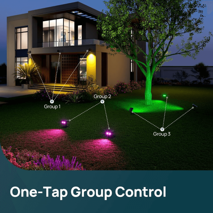 Linkind SL5C Smart Outdoor Solar Spotlight (150lm, App&Voice Control, 16 Million Color, IP67 Waterproof) 7