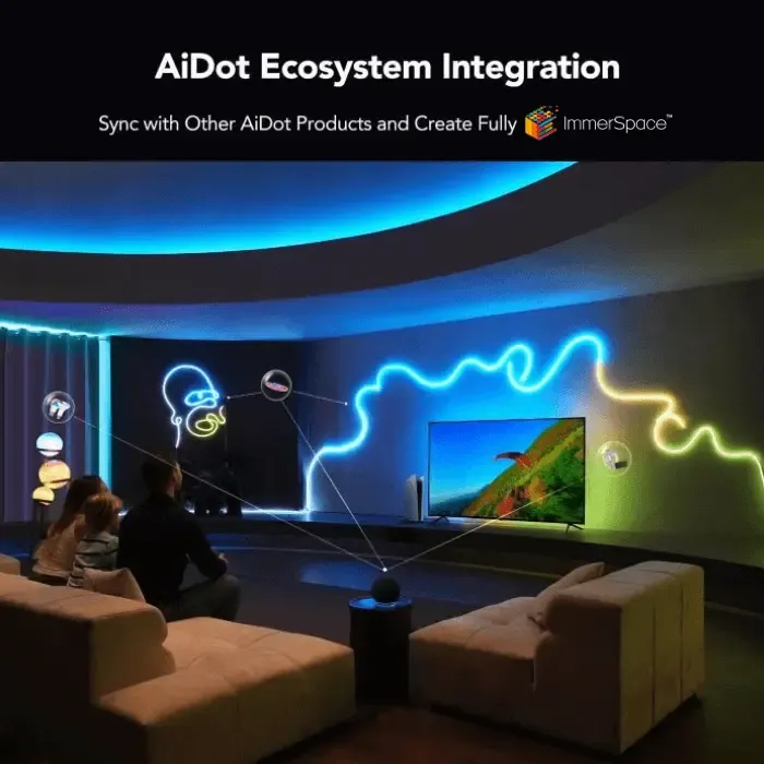 AiDot Linkind RGB-IC Neon Rope Lights with Music Sync