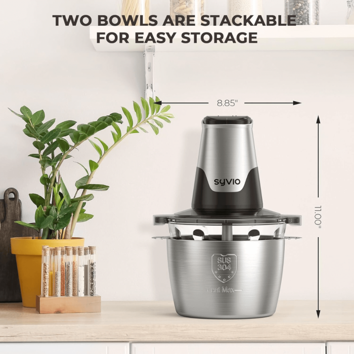 Syvio Food Chopper for Diverse Food Preparation Scenes 2