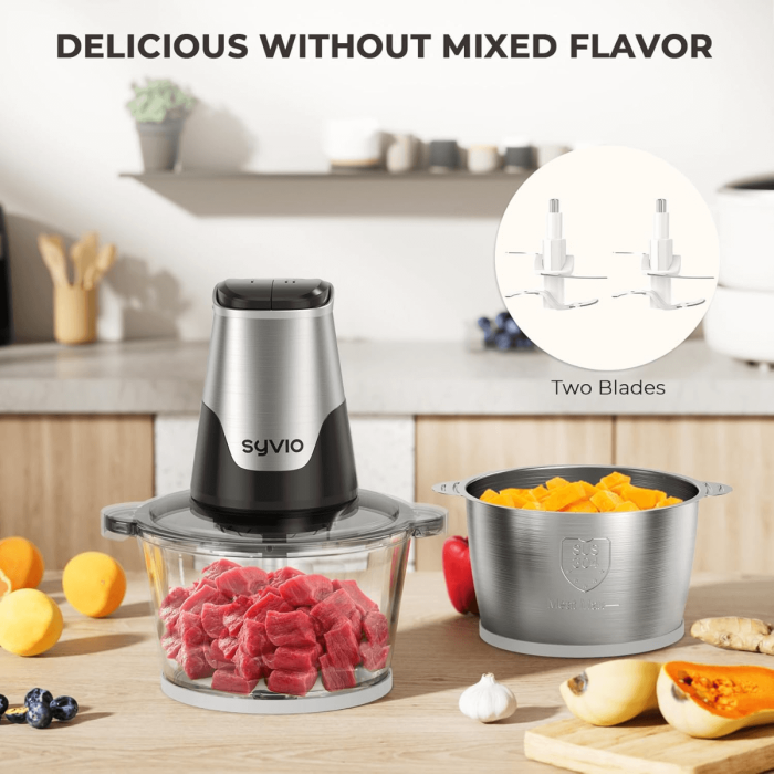 Syvio Food Chopper for Diverse Food Preparation Scenes 3