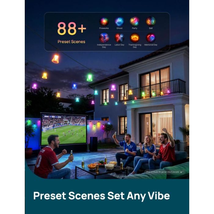 Linkind Smart Outdoor String Lights ColorBlend ST5PL 4