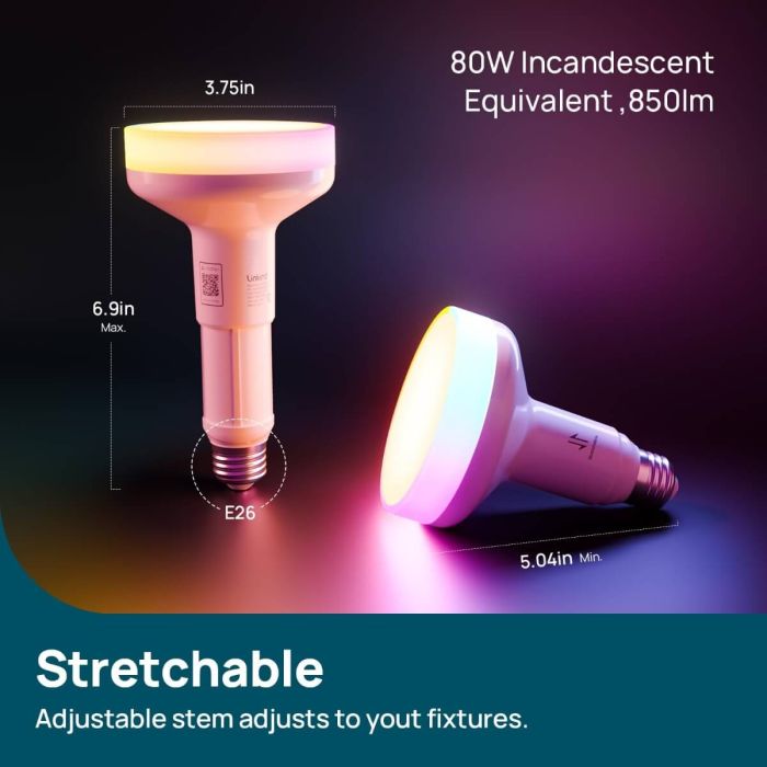 Linkind Matter Smart Light Bulb Aura BR30 850lm 3