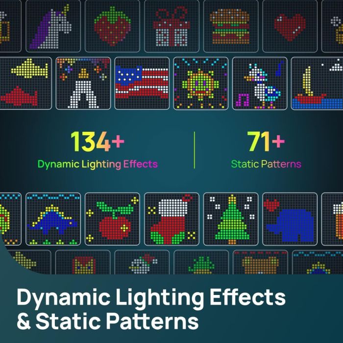 Linkind Christmas Smart Curtain Lights - APP Control, AI Pattern GIF Display, Works with Alexa Google Home, 400 LEDs Color Changing Lights Outdoor Indoor for Bedroom Window Christmas Decor, 4.9×4.5ft 4