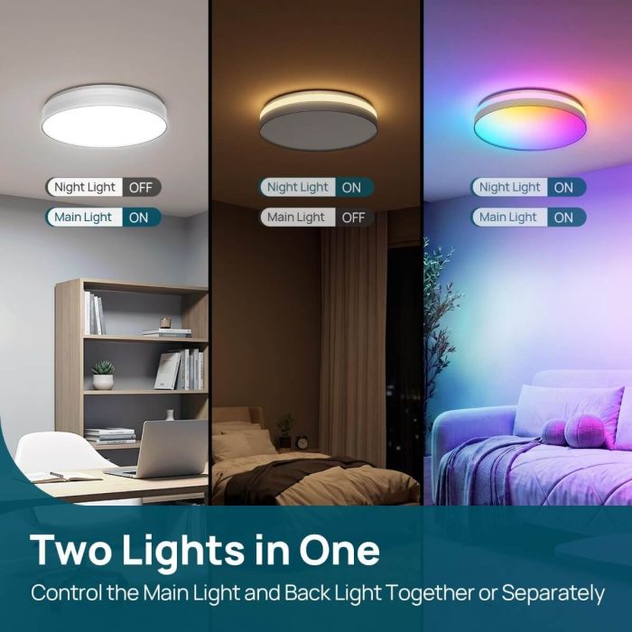 Linkind Matter Smart Ceiling Light ColorBlend 12 Inch LC5 4