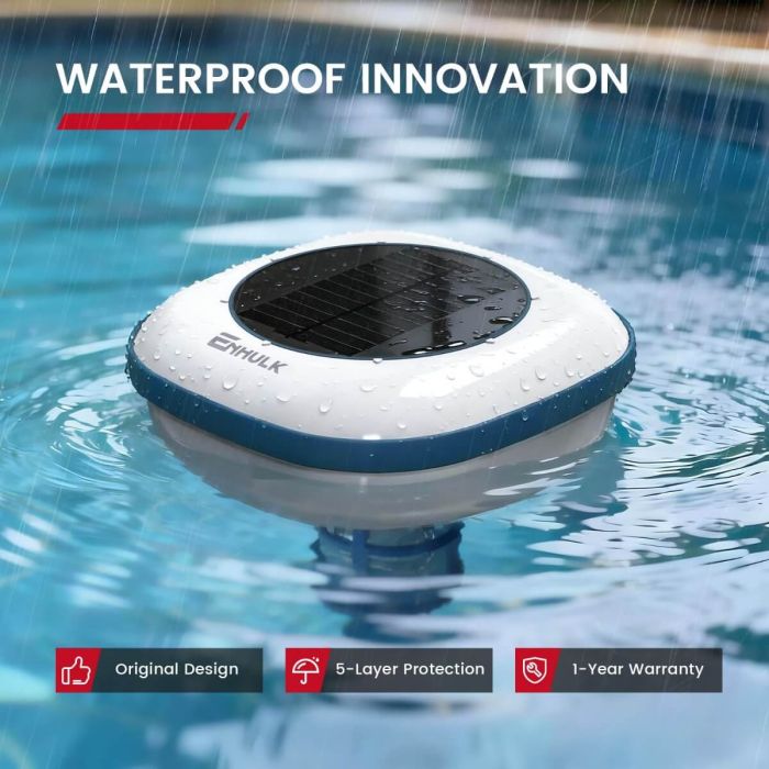 Enhulk Solar Pool Ionizer, Chemical-Free Floating Water Purifier for Fresh 5