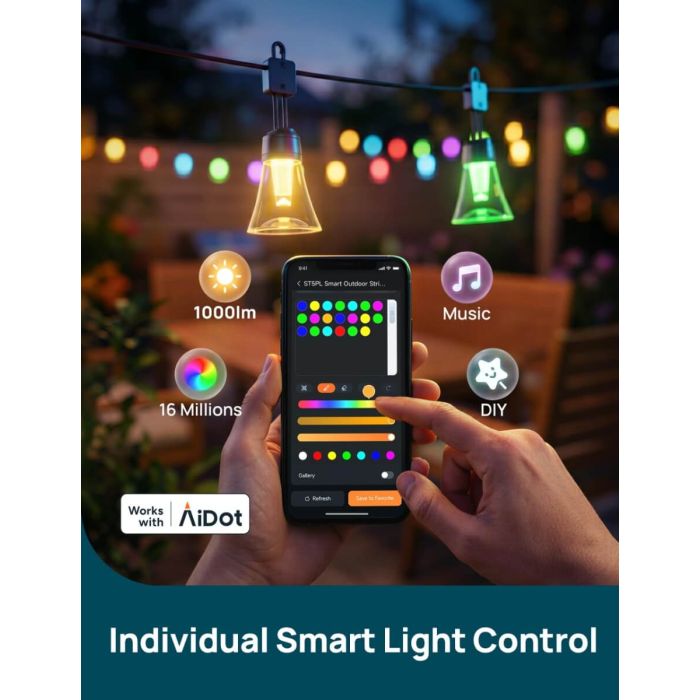Linkind Smart Outdoor String Lights ColorBlend ST5PL 10