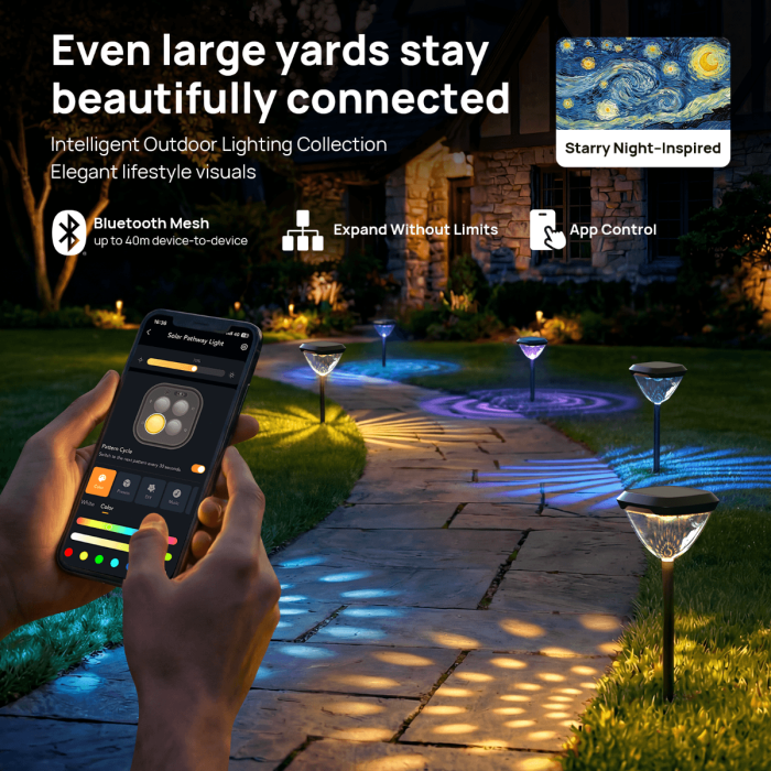 Linkind SP6 Smart Solar Pathway Lights ,Engineered for Long-Term Outdoor Performance 4