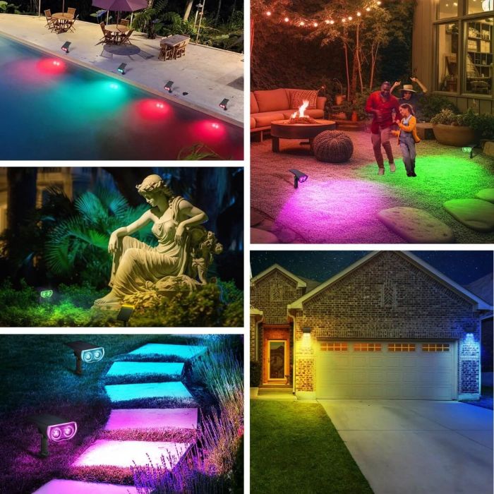 Linkind Outdoor Solar Spot Lights, Waterproof, Christmas Lights, Yard, Landscape and Walkway 11