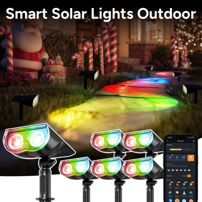 Orein Smart Solar Outdoor Lights SL5C-6 Pack 7