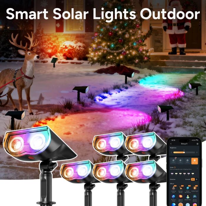 Orein Smart Solar Outdoor Lights SL5C-6 Pack 8