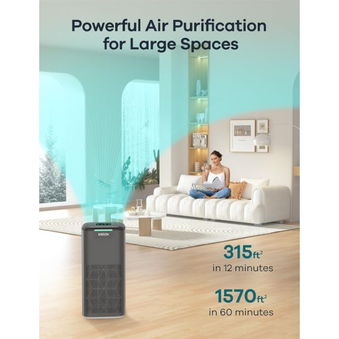 AiDot WELOV P200S/P200 PRO(WIFI) Air Purifier for Home with 3-Stage Filtration System 2