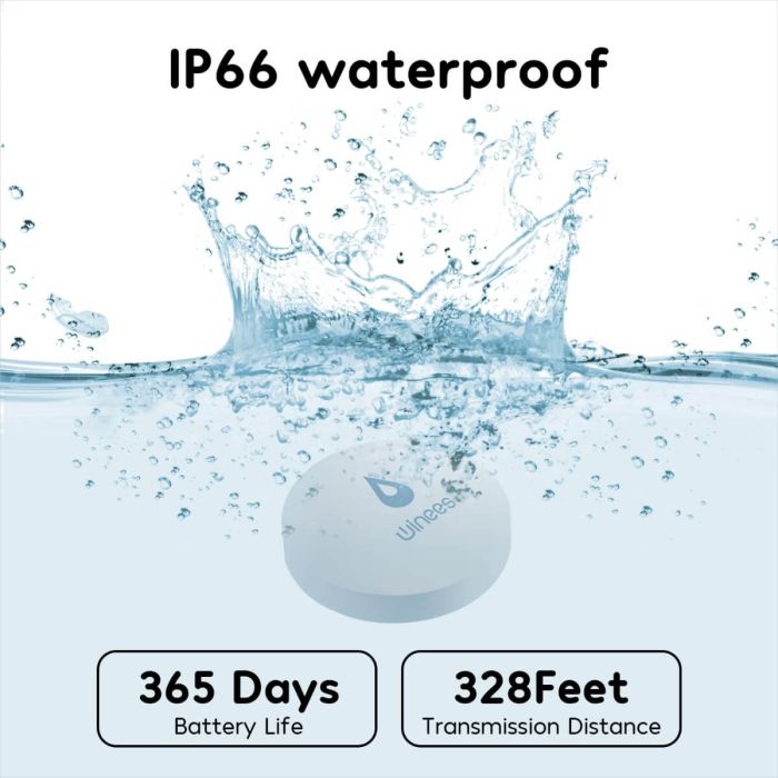 Winees WiFi Water Leak Detector with Leak Alerts - 3 Packs 6