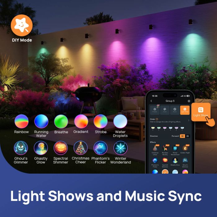 Orein Smart Solar Outdoor Lights SL5C-6 Pack 3