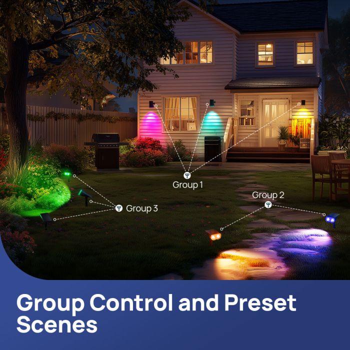 Orein Smart Solar Outdoor Lights SL5C-6 Pack 6