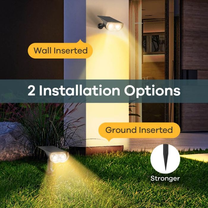 Linkind StarRay Solar Spotlight Auto On/Off 16 LEDs RGBW Outdoor Solar Landscape Lighting  5