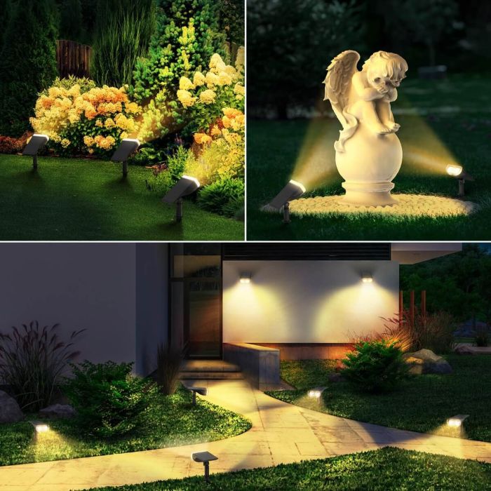 Linkind StarRay Solar Spotlight Auto On/Off 16 LEDs RGBW Outdoor Solar Landscape Lighting  6