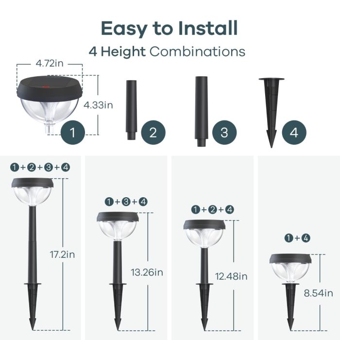 Linkind Solar Pathway Light SP3 for Patio Walkway Yard Driveway Backyard Decor 11