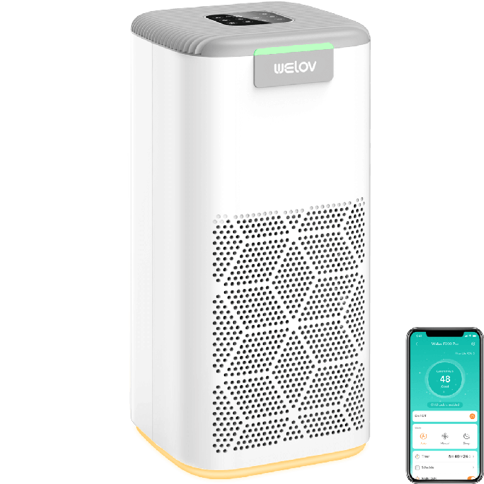 AiDot WELOV P200 Pro Air Purifier for HomeUp to 1570 Ft² With Air Quality Monitor - White