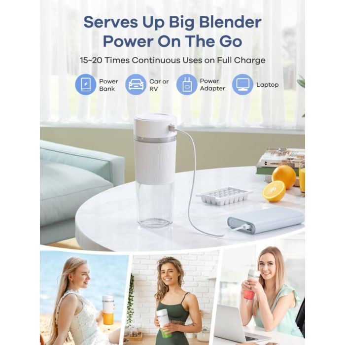 AiDot Ganiza 3-In-1 Portable Blender for Shakes and Smoothies 3