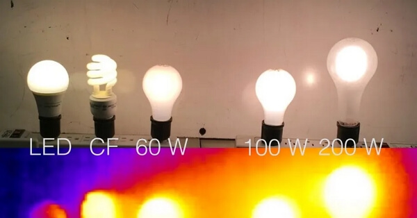 LED lights produce less heat