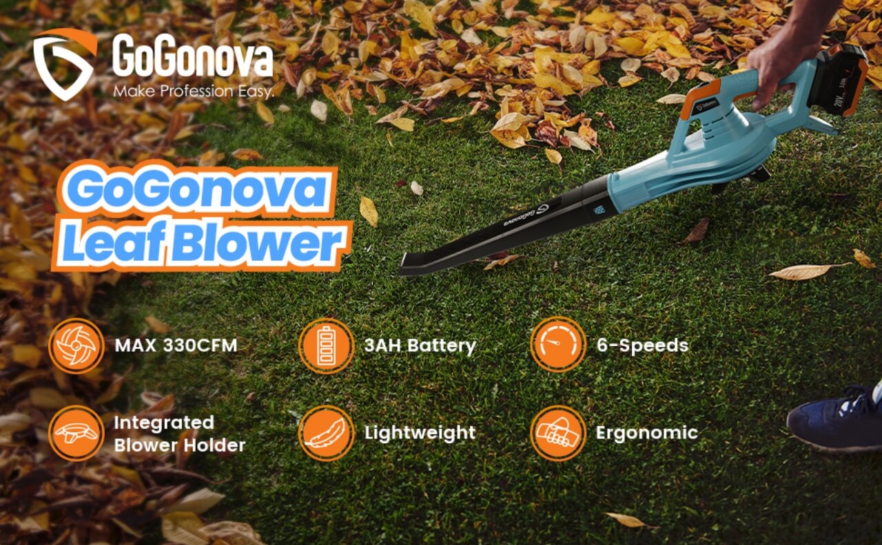 AiDot Enhulk 460 CFM 190 MPH Cordless Leaf Blower with 20V 4.0Ah Battery &  Charger