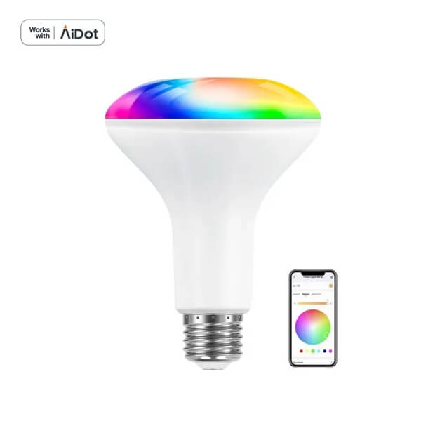AiDot OREiN BR30 WiFi Smart RGBTW Flood Light Bulb
