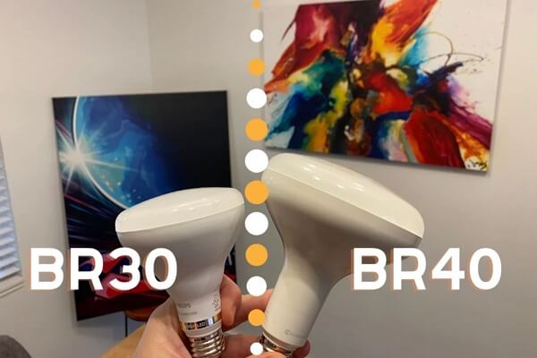 differences between BR30 and BR40 bulbs