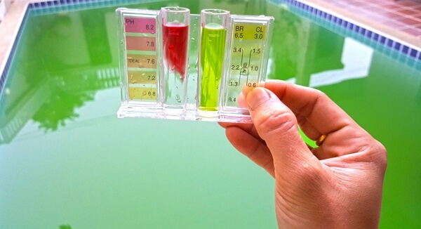 test the water chemistry