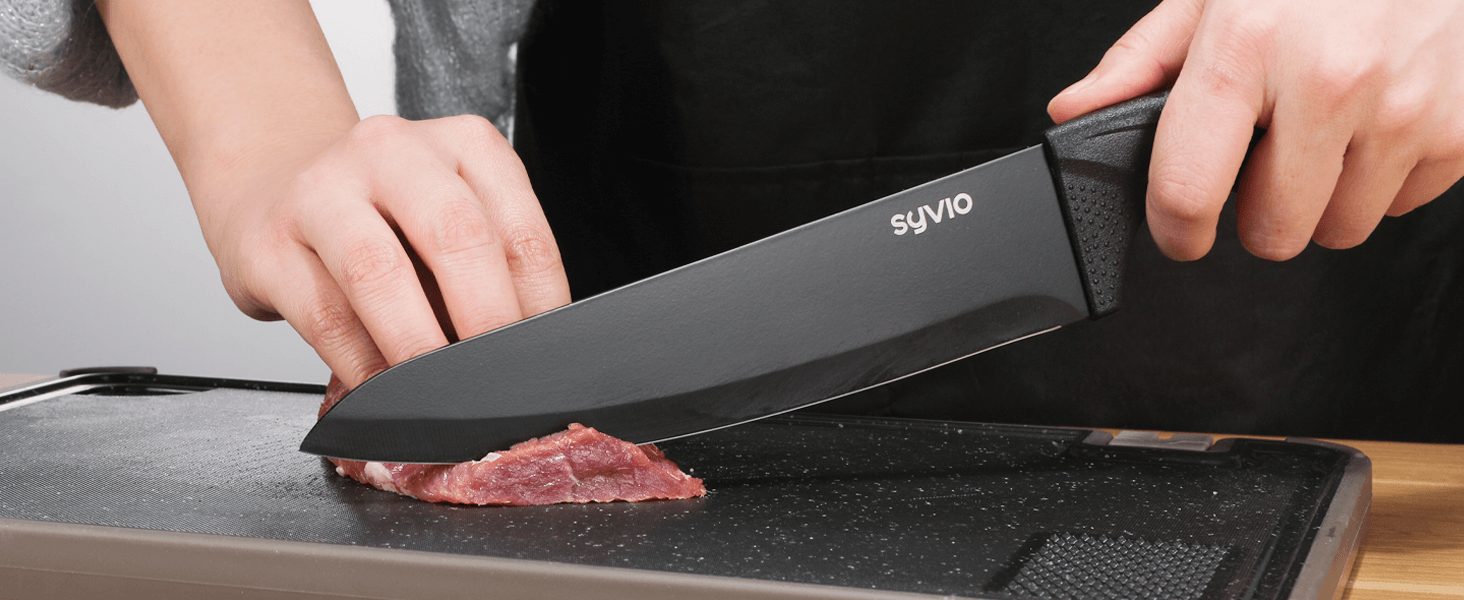 AiDot Syvio Knife Set for Kitchen with Block