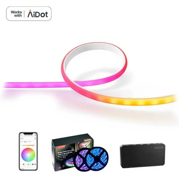 AiDot Orein WiFi RGBIC LED Strip Lights