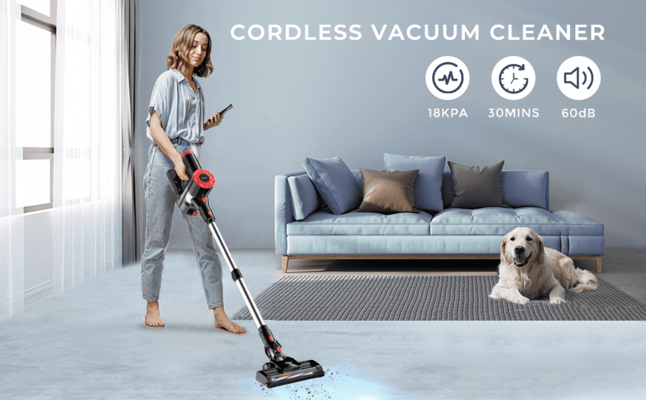  syvio Cordless Vacuum Cleaner Rechargeable with